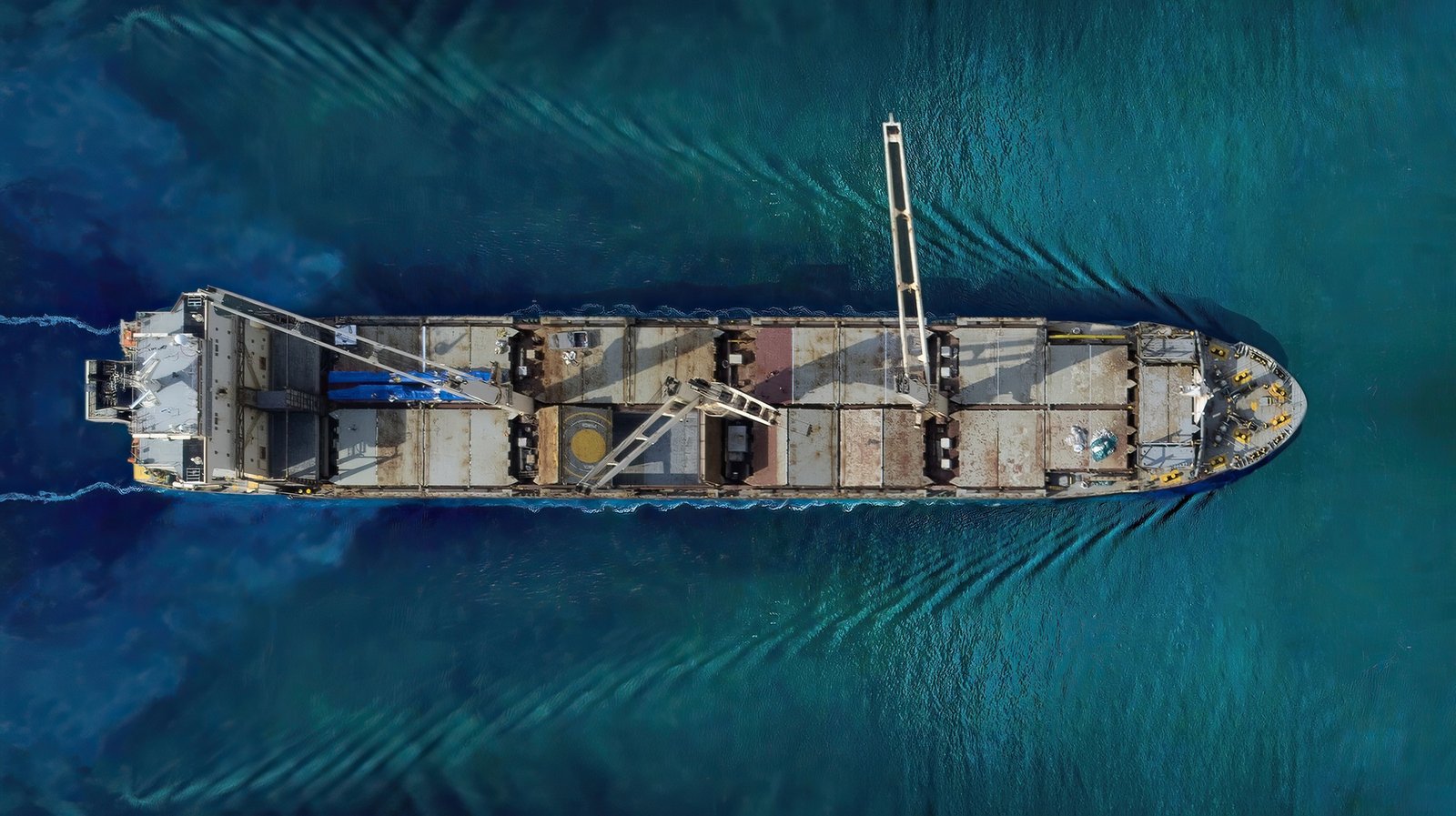 Industrial import-export port prepare to load containers.